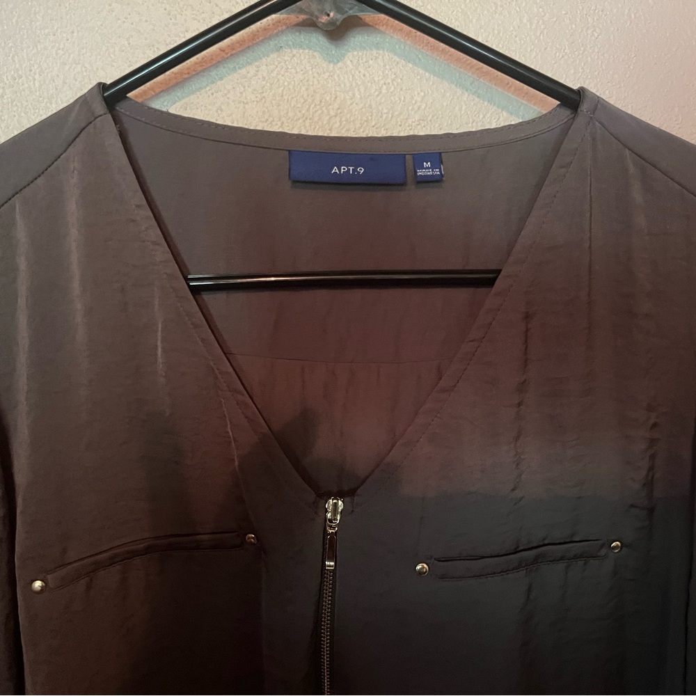 Apt. 9 Women's Charcoal Blouse
